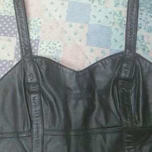 Harley Davidson leather mini dress/tank